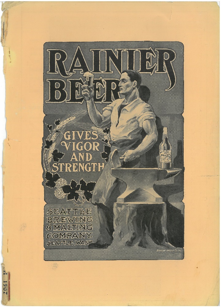 Image of Rainier beer advertisement, 1907